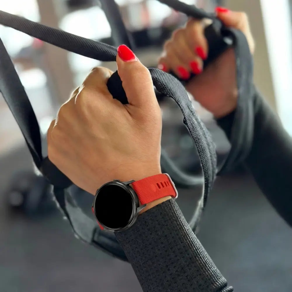 Bandz Correa silicona 'Deluxe' Garmin Vivomove 3s (rojo)