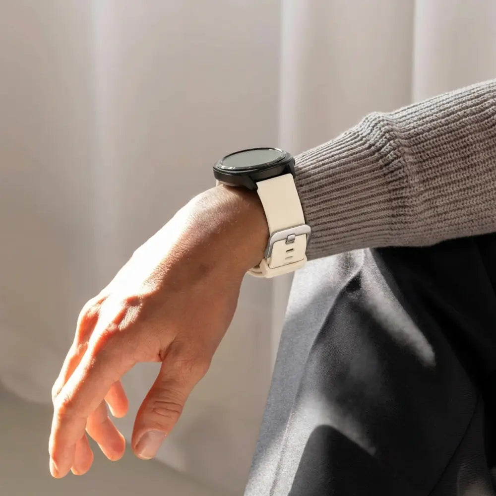 Bandz Correa silicona 'Classic' Garmin Vivomove 3s (blanco estrella)