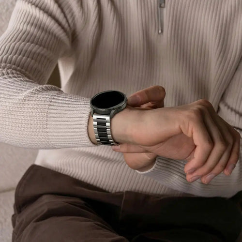 Bandz Correa acero 'Classic' Garmin Forerunner 245 (plateado/negro)