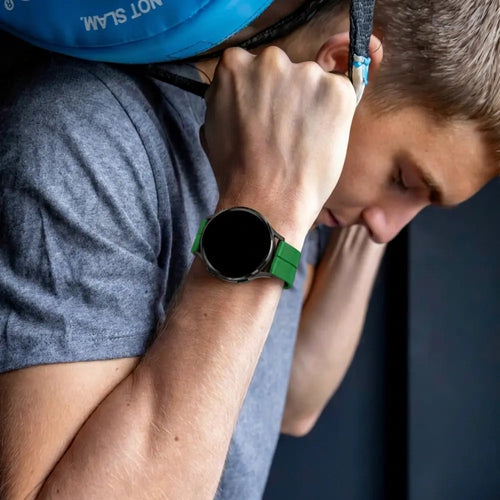 Bandz Garmin Forerunner 70 D-Buckle Silicone Strap (Green)