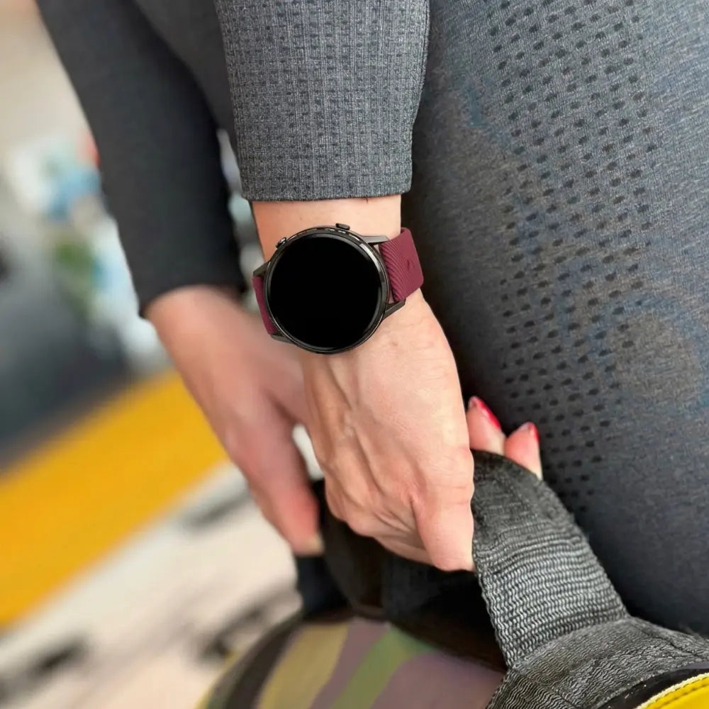 Bandz Correa silicona 'Deluxe' Garmin Forerunner 255s (rojo vino)