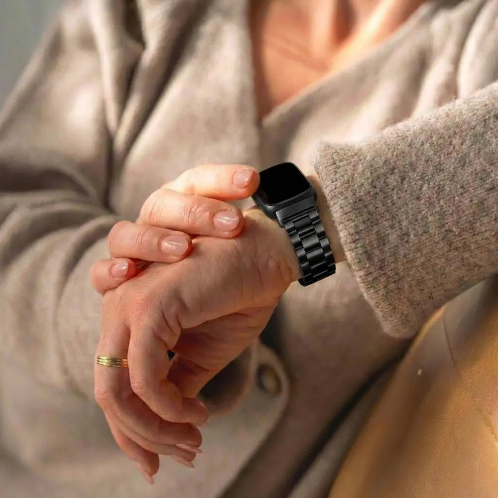 Fitbit Inspire 3 Steel Strap (Black)