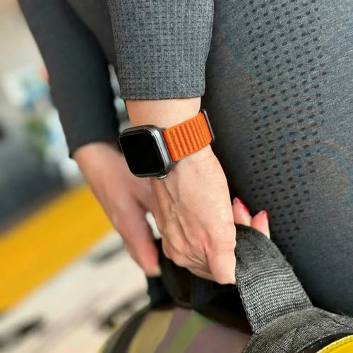 Huawei Watch Fit 4 Pro Nylon Wave Strap (Orange)