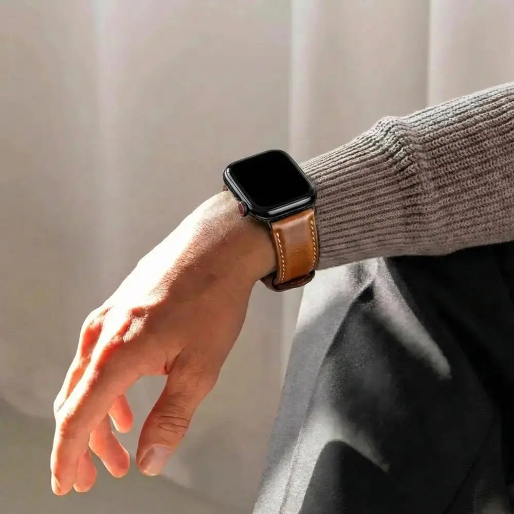 Apple Watch Leather Strap (Brown)