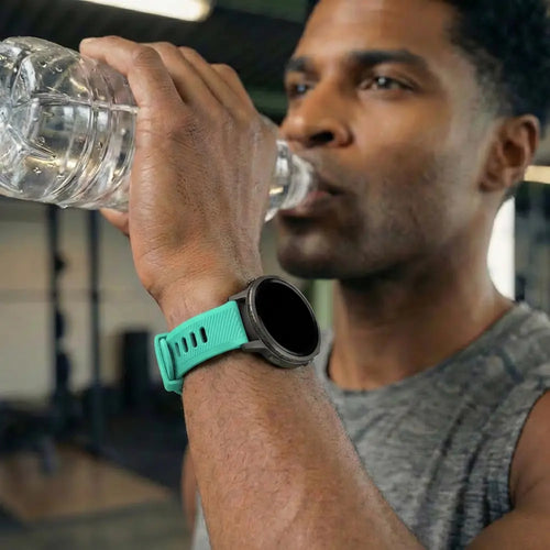 Bandz Correa deportiva con hebilla Garmin Venu 2s (aqua/negro)