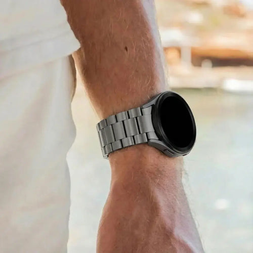 Bandz Correa sólido titanio Samsung Galaxy Watch 4 - 44mm (grafito)