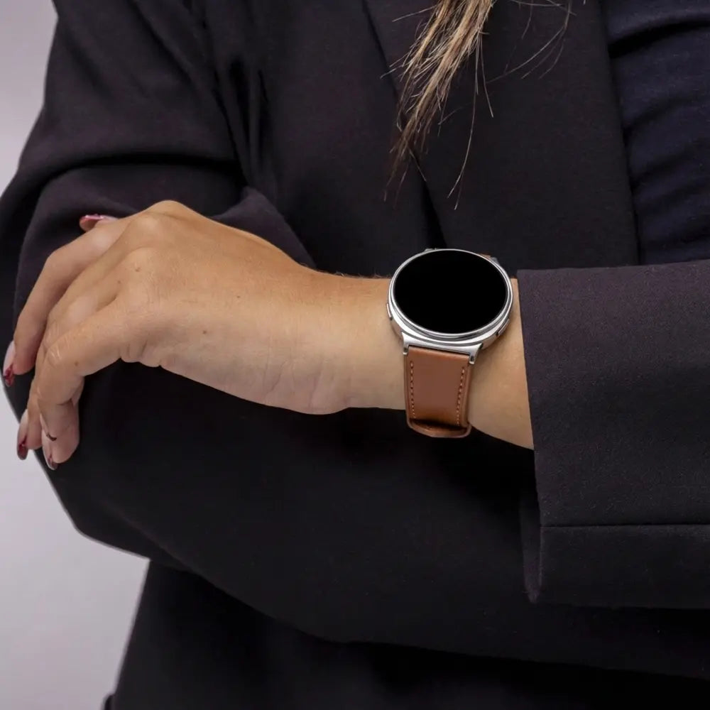 Correa cuero clasico Samsung Galaxy Watch 8 - 44mm (marrón)