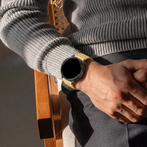 Bandz Correa silicona 'Wave' Garmin Forerunner 245 (amarillo oscuro)