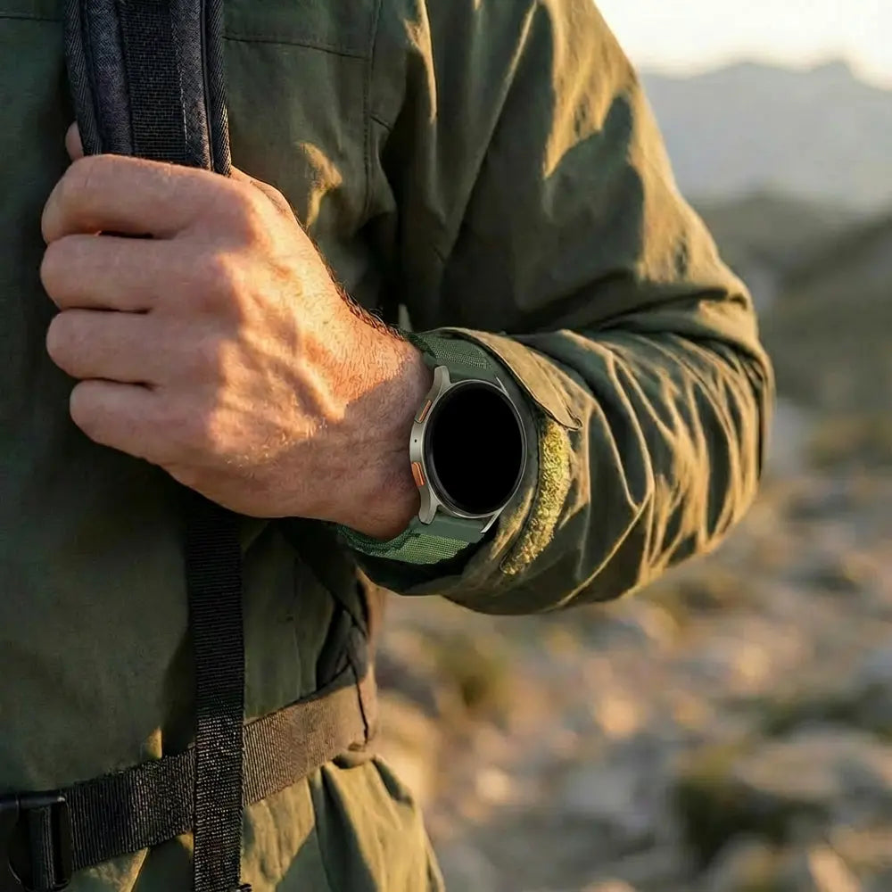 Bandz Samsung Galaxy Watch 7 - 40mm Alpine Nylon Strap (Army Green)