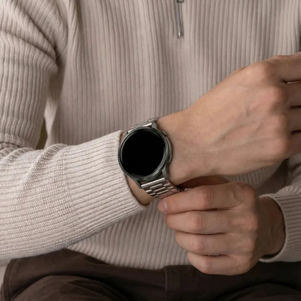 Bandz Garmin Venu 4 - 41mm Steel Strap 'Classic' (Starlight)