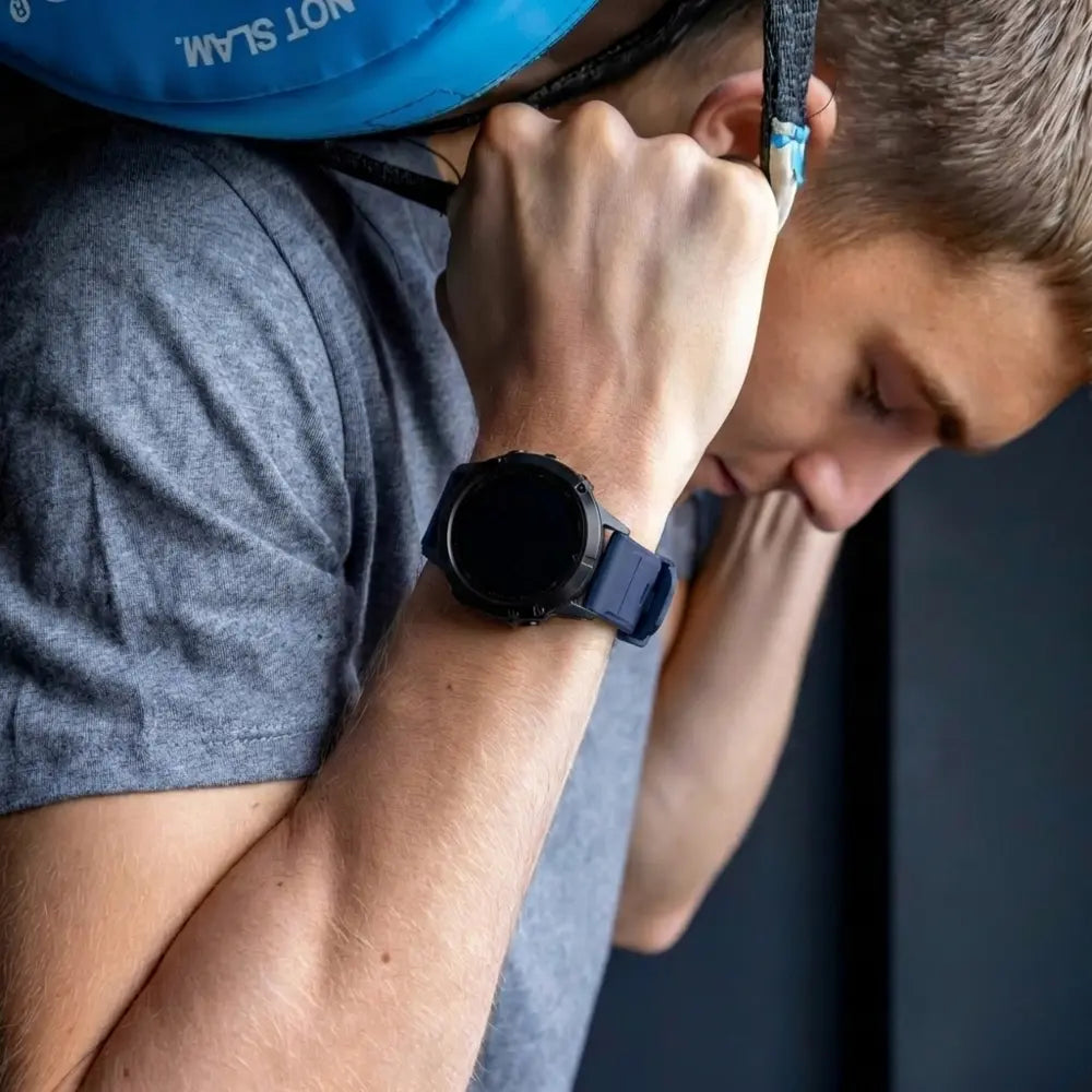 Garmin Fenix 5s-6s Classic Silicone Strap (Dark Blue)