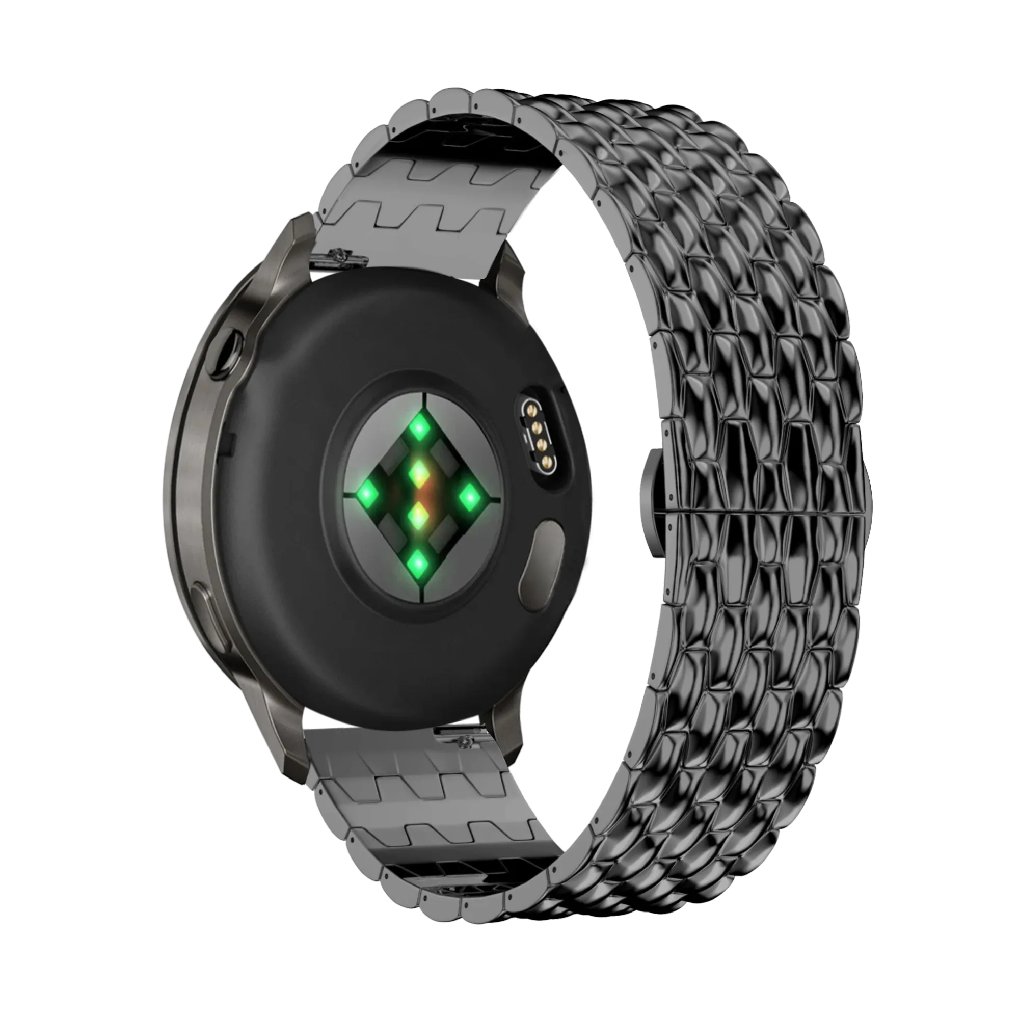 Bandz Garmin Approach J1 Steel Strap 'Dragon' (Black)