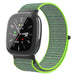 Correa nylon Fitbit Versa 4 (verde lima)
