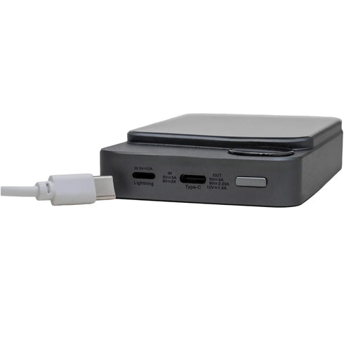 Coverzs Powerbank MagSafe Sólido de 20W, 5,000 mAh (negro)