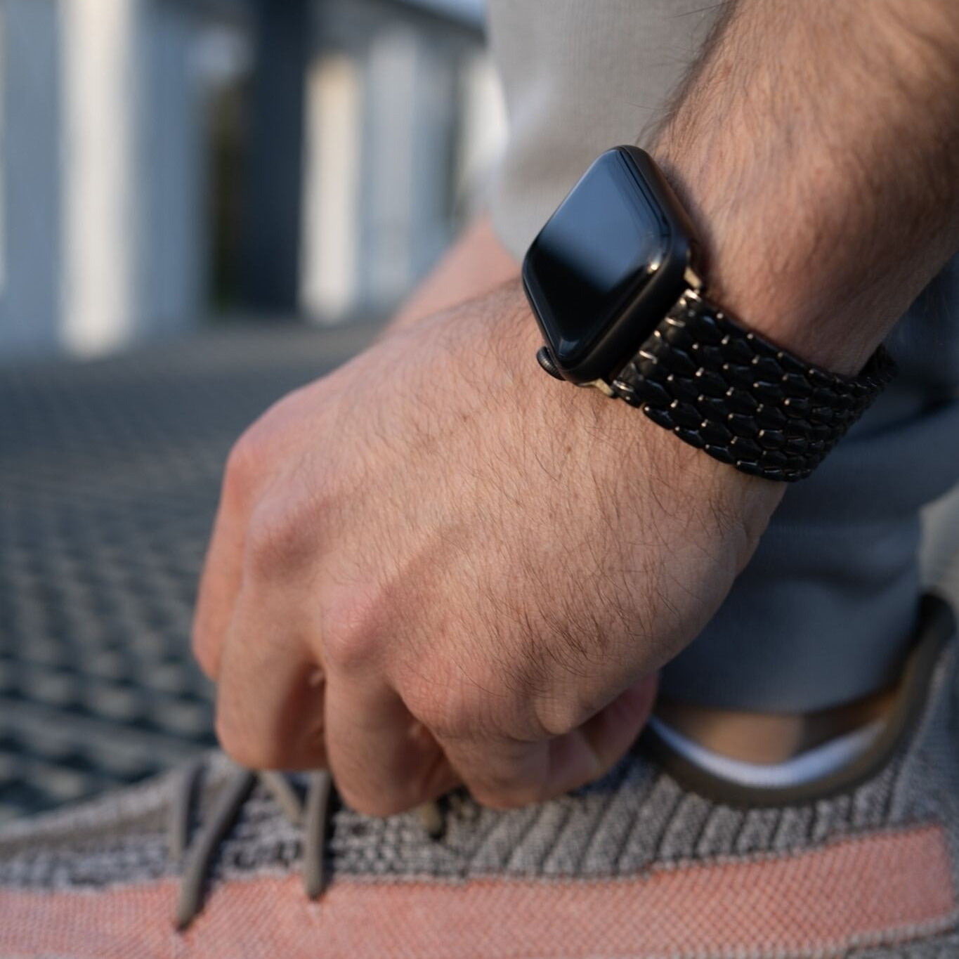 Correa acero dragón Apple Watch (negro)