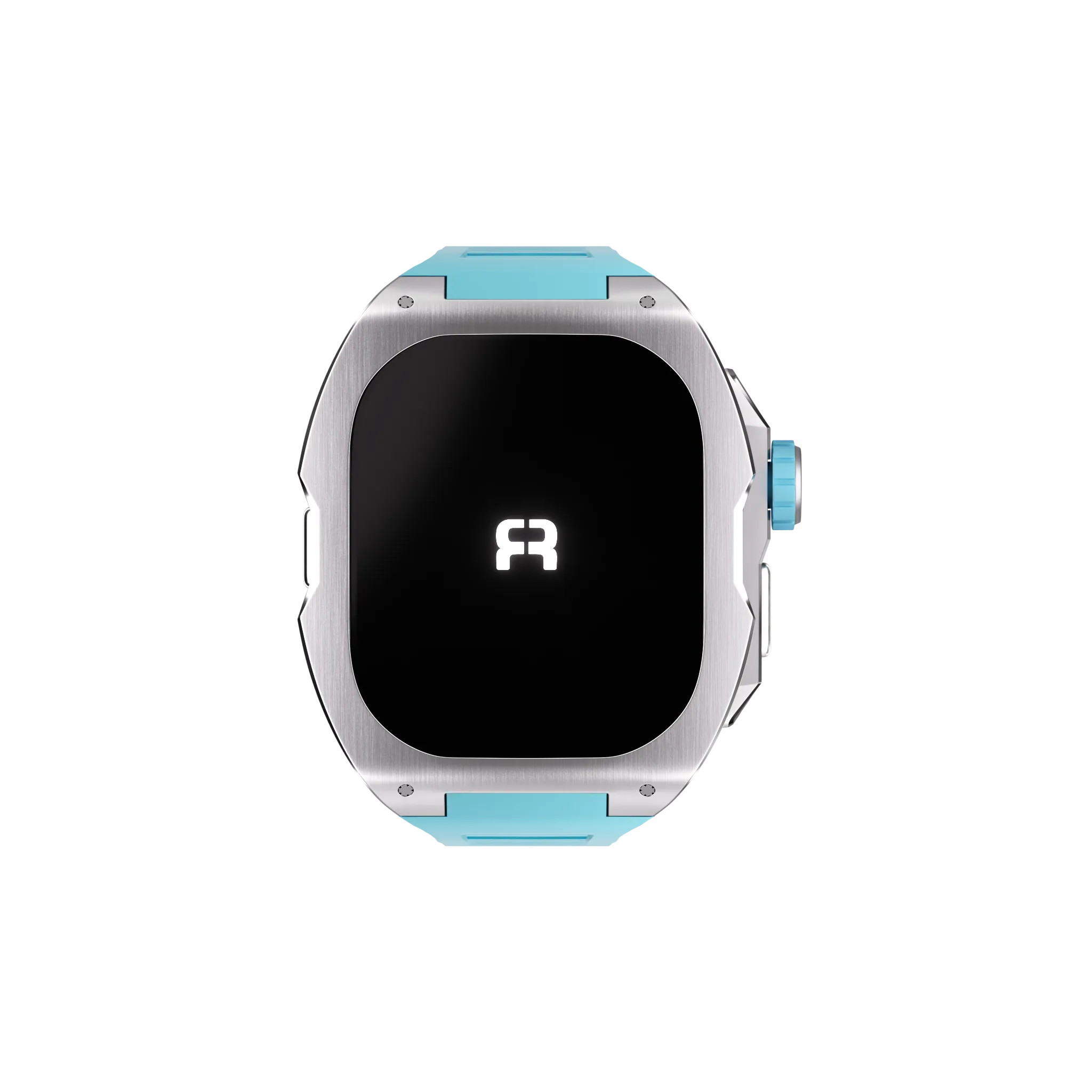 Reqior Apple Watch Ultra Case with Rubber Strap (Blue)