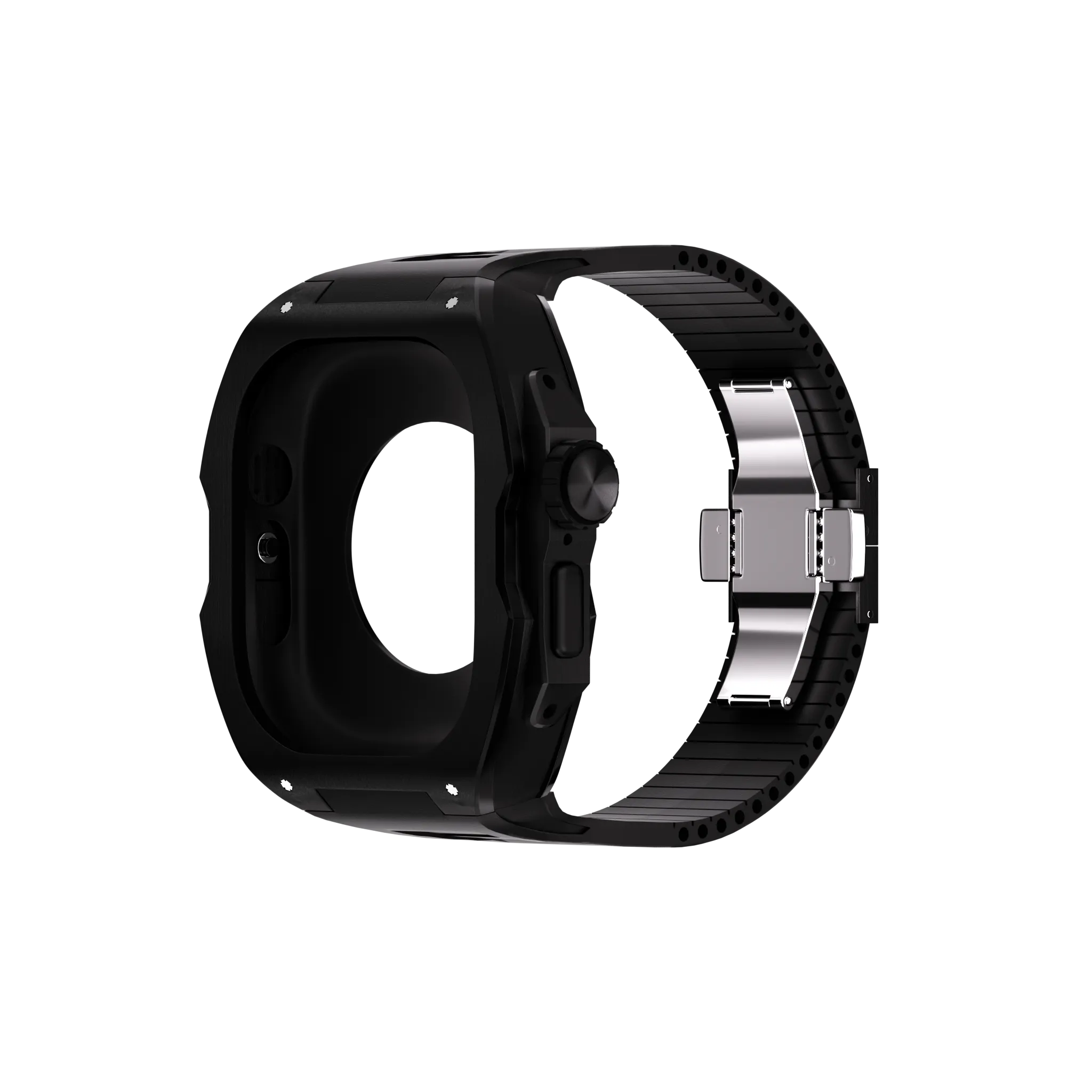 Reqior Funda con correa de goma Apple Watch Ultra (negro)