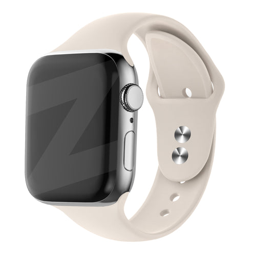 Bandz Correa silicona doble broche Apple Watch (blanco estrella)