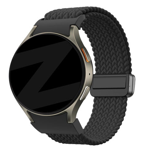 Bandz Correa tejida 'Easy Fit' Samsung Galaxy Watch 4 - 44mm (negro)