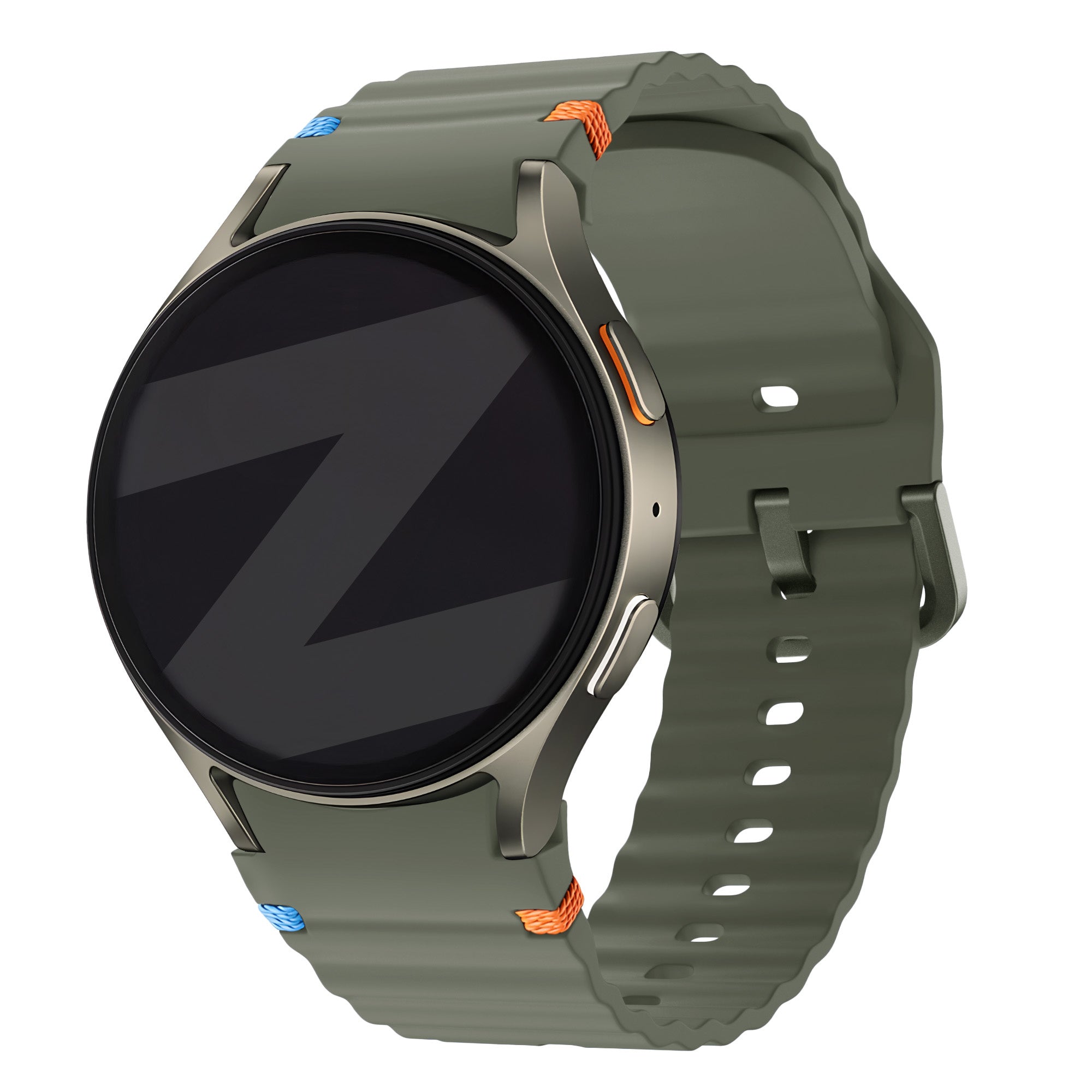 Bandz Samsung Galaxy Watch 4 40mm Wave Strap 'Easy Fit' (Green)