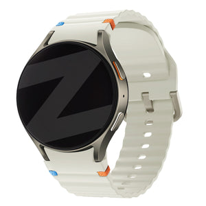 Bandz Samsung Galaxy Watch 7 - 44mm Wave Strap 'Easy Fit' (Starlight)
