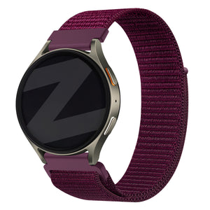 Bandz Huawei Watch GT 5 Pro - 42mm Nylon Strap 'Easy Fit' (Plum)