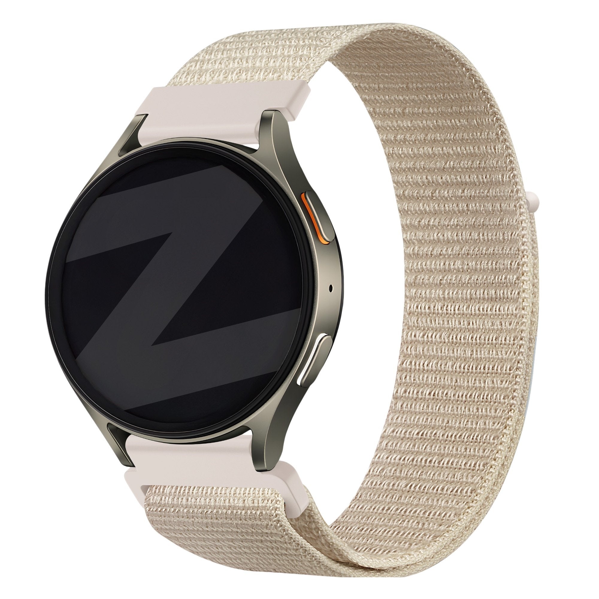 Bandz Samsung Galaxy Watch 4 - 44mm Nylon Strap 'Easy Fit' (Starlight)