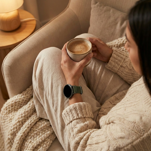 Bandz Garmin Vivoactive 4s Adjustable Braided Strap (Green)