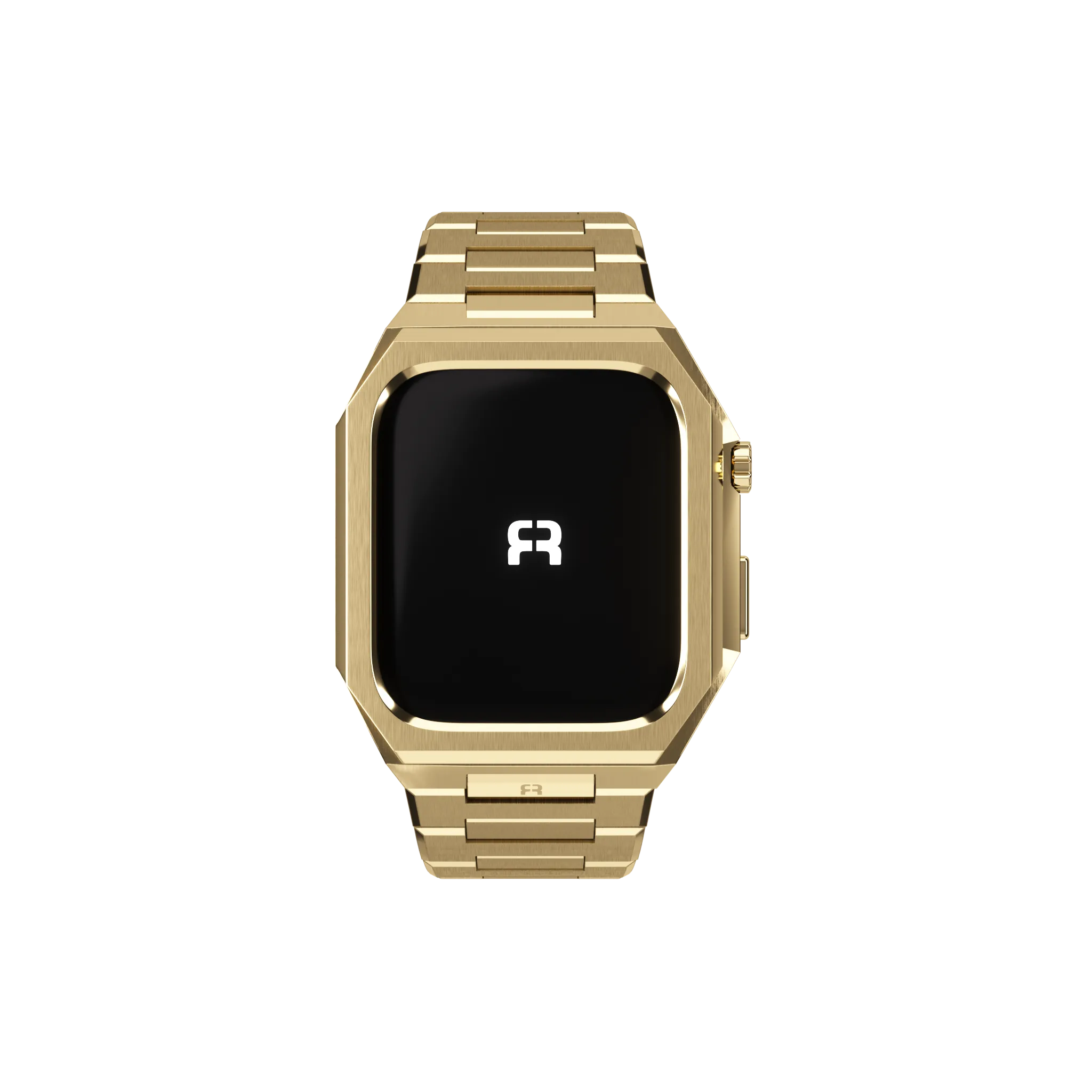 Reqior Apple Watch 45mm Case with Steel Strap 'Nautilus' (Gold)