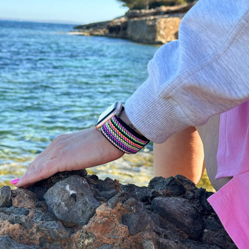 Apple Watch Elastic Strap (Colourful Stripes)
