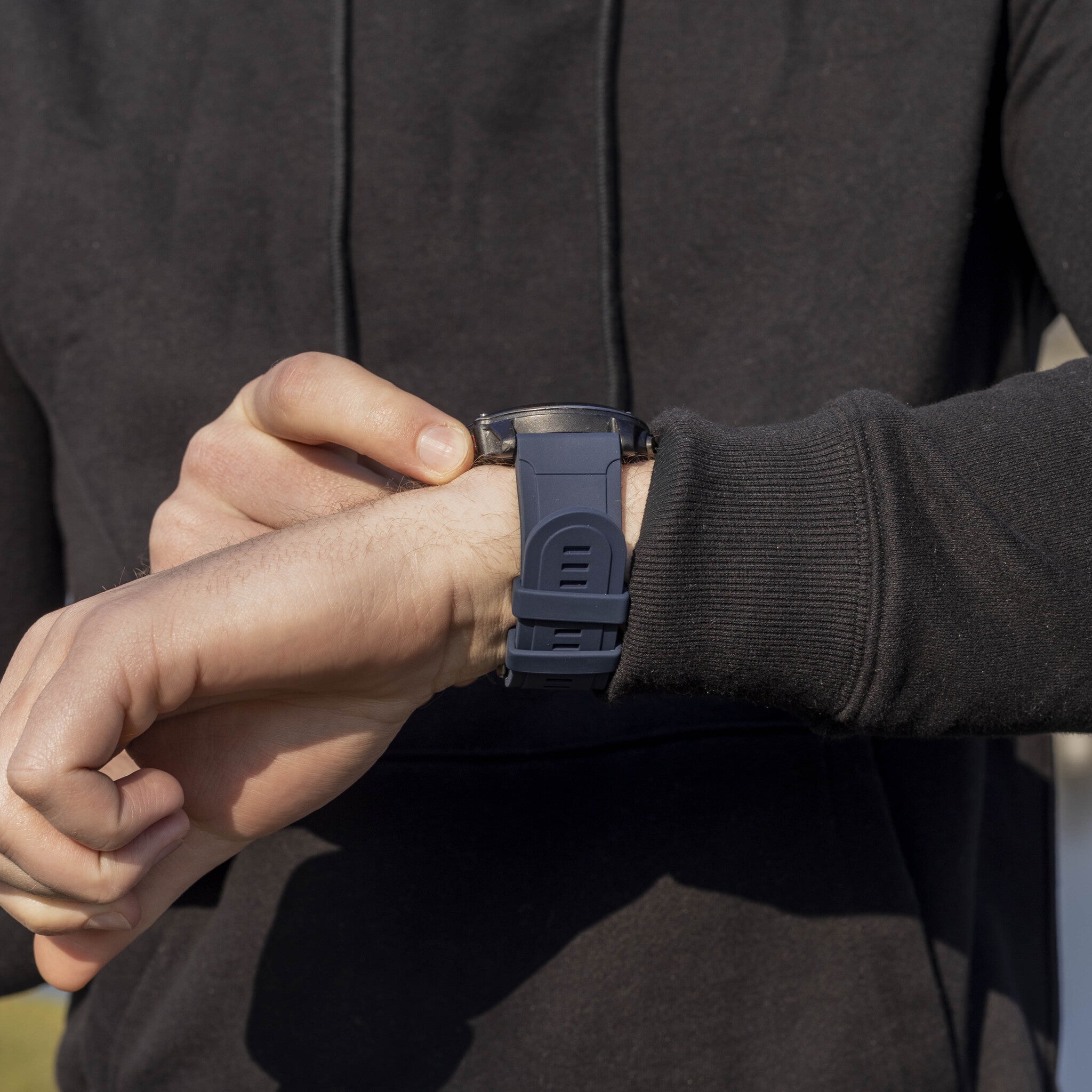 Correa silicona Garmin Quatix 8 - 51mm (azul oscuro)