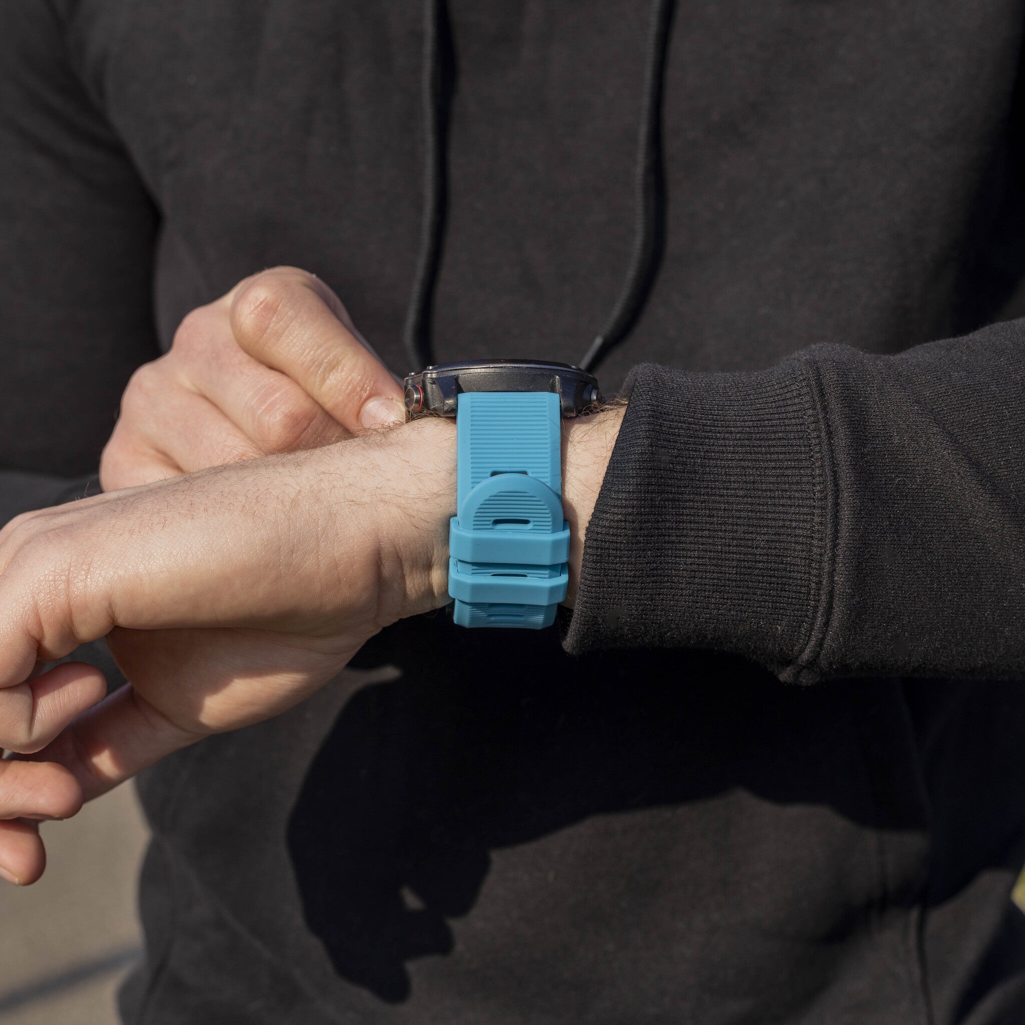 Correa silicona Garmin Quatix 8 - 51mm (azul claro)