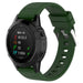 Garmin Fenix 5/6 Shiny Silicone Strap (Army Green)