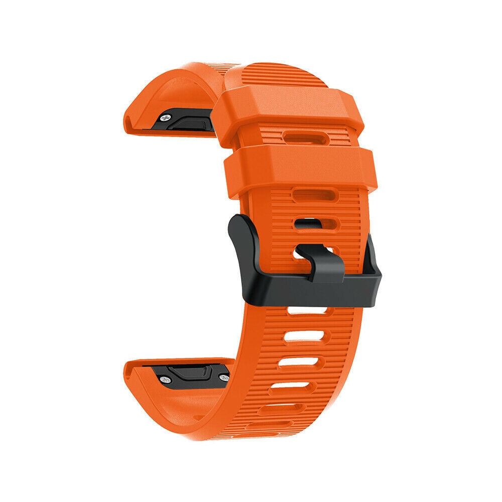 Garmin Quatix 8 - 51mm Silicone Strap (Orange)
