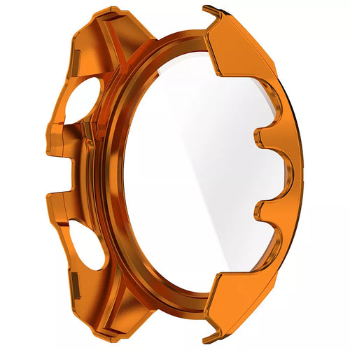 Funda rígida con vidrio Garmin Fenix 8 - 51mm SOLAR (naranja/verde)