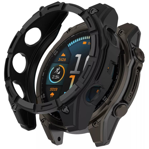 Funda TPU robusta Garmin Fenix 8 - 51mm SOLAR (negra)