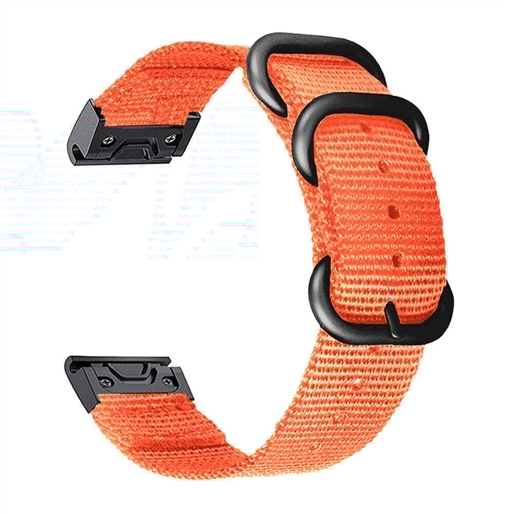 Correa nylon con hebilla Garmin Approach S70 - 47mm (naranja)
