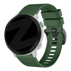 Bandz Amazfit T-Rex Ultra 2 Buckled Silicone Strap (Dark Green)