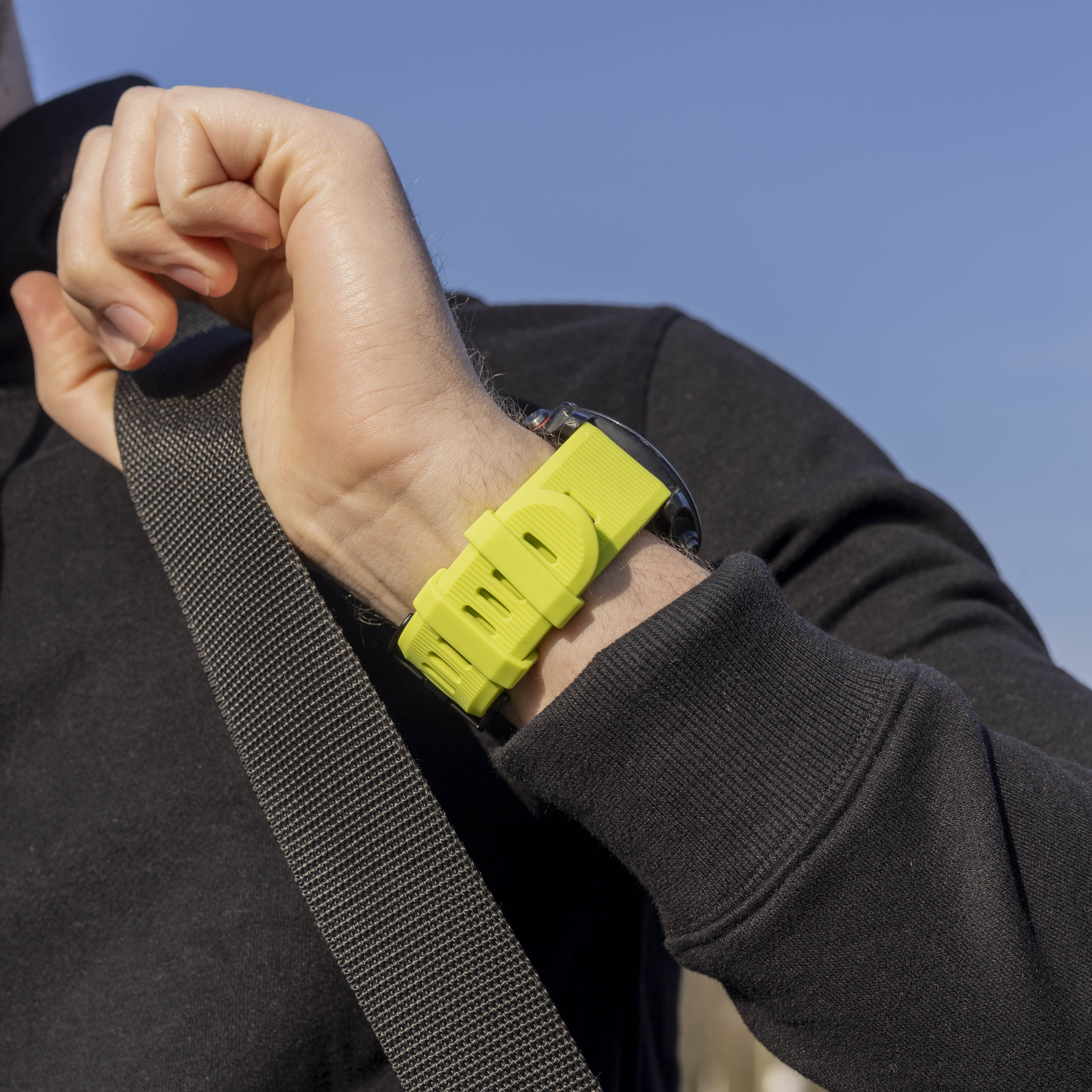 Correa silicona Garmin Instinct 3 - 50mm (verde claro)