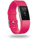 Fitbit Charge 2 Diamond Silicone Strap (Pink)