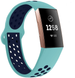 Correa deportiva Fitbit Charge 3 (aguamarina/azul oscuro)