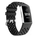 Correa silicona con agujeros Fitbit Charge 3 (negro)