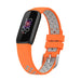 Correa deportiva Fitbit Luxe (naranja/gris)