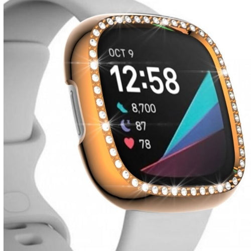 Funda diamantes Fitbit Sense (negra)