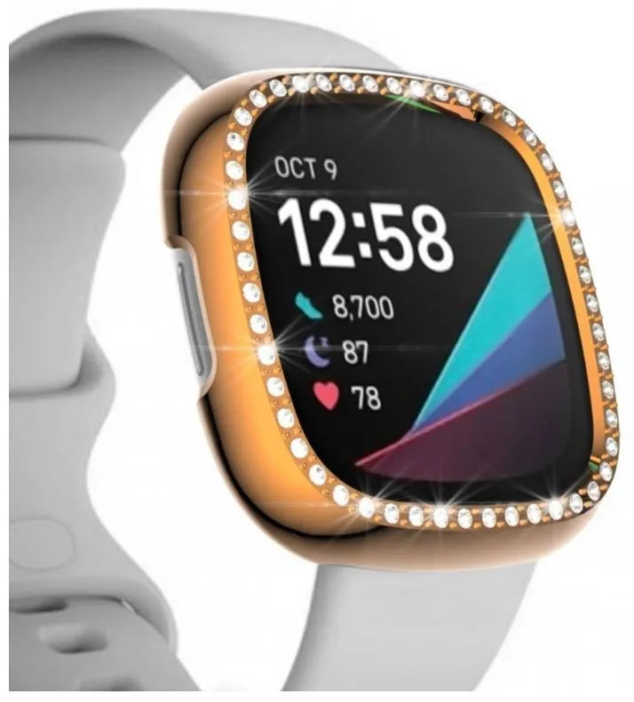 Funda diamantes Fitbit Sense (negra)