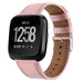 Correa cuero Fitbit Versa (rosa)