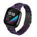 Correa de resina Fitbit Versa 3 (negro/morado)
