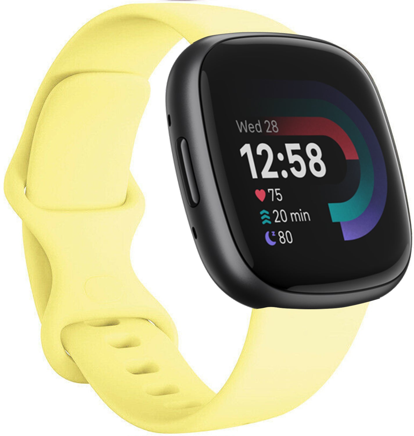 fitbit-versa-4-silikonarmband-gelb