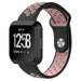Correa deportivo Fitbit Versa (negro/rosa)