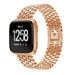 Fitbit Versa/Versa 2 Steel Strap Hexagons (Rose Gold)